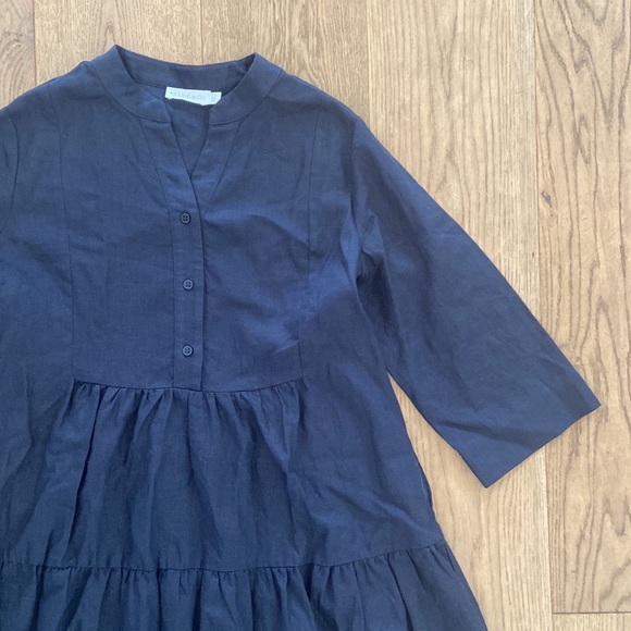 Celtic & Co. Linen Knee Length Swing Dress - Picture 8 of 12
